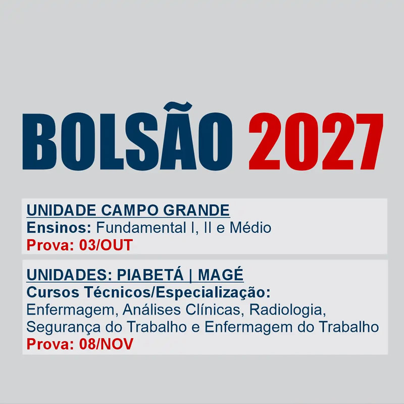 BOLSÃO 2027